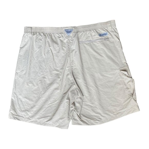 Columbia Cargo Shorts PFG Bahama 8" Inseam High RIse Omni-Shade Beige Mens XL - Picture 2 of 10